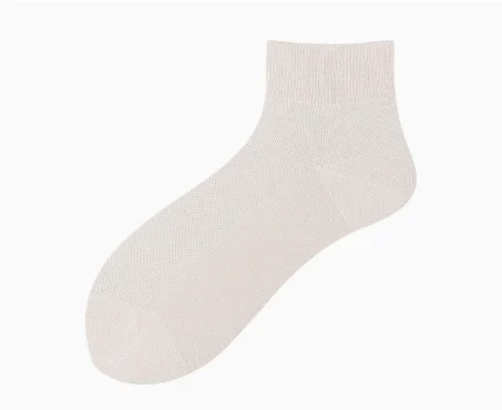 Mens Short Spring Summer Mesh Breathable Seamless Pure Cotton Socks — image 11