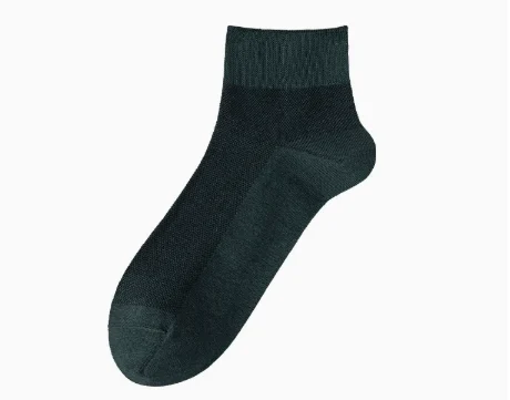 Mens Short Spring Summer Mesh Breathable Seamless Pure Cotton Socks — image 9