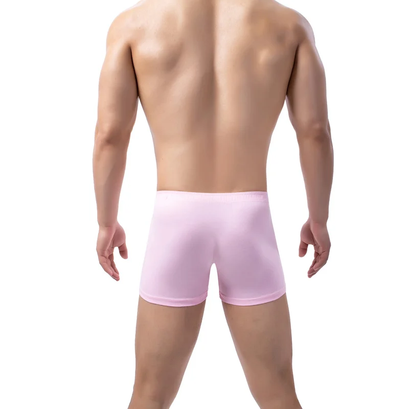 Mens Solid-color Boxer Briefs Soft And Breathable — image 4
