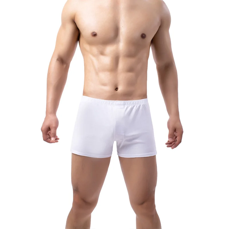 Mens Solid-color Boxer Briefs Soft And Breathable — image 2