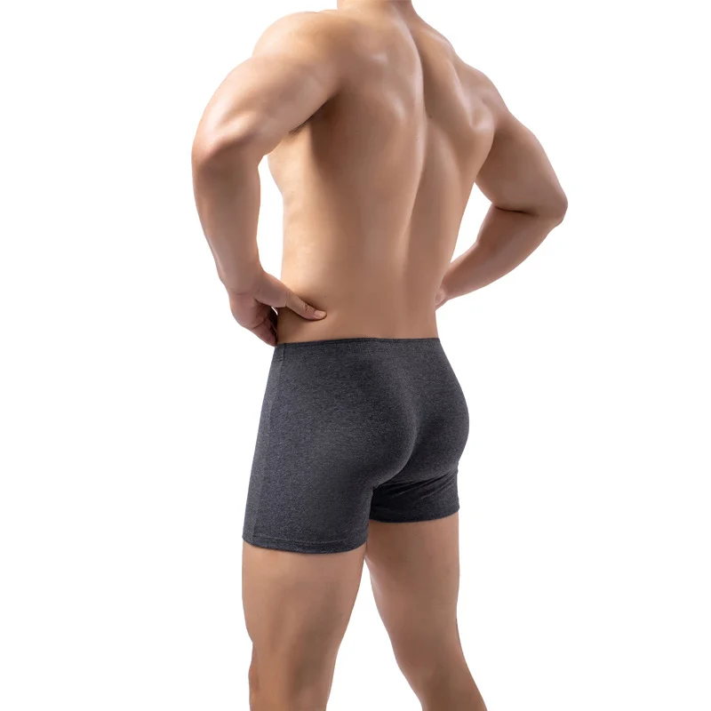 Mens Solid-color Boxer Briefs Soft And Breathable — image 10