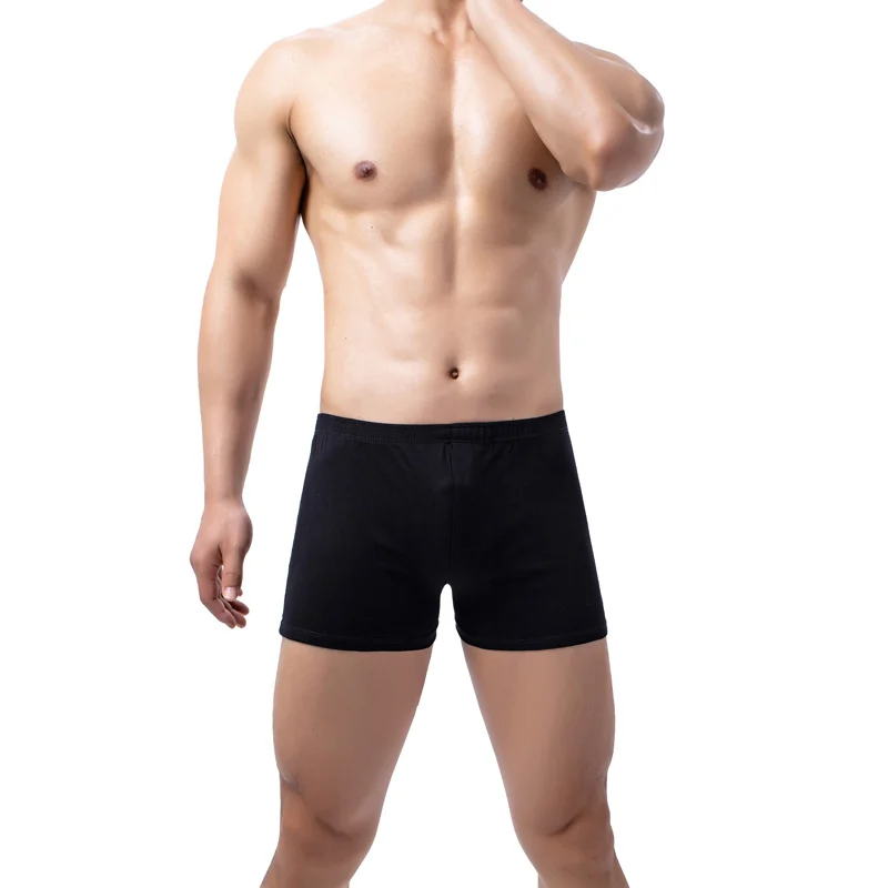 Mens Solid-color Boxer Briefs Soft And Breathable — image 8