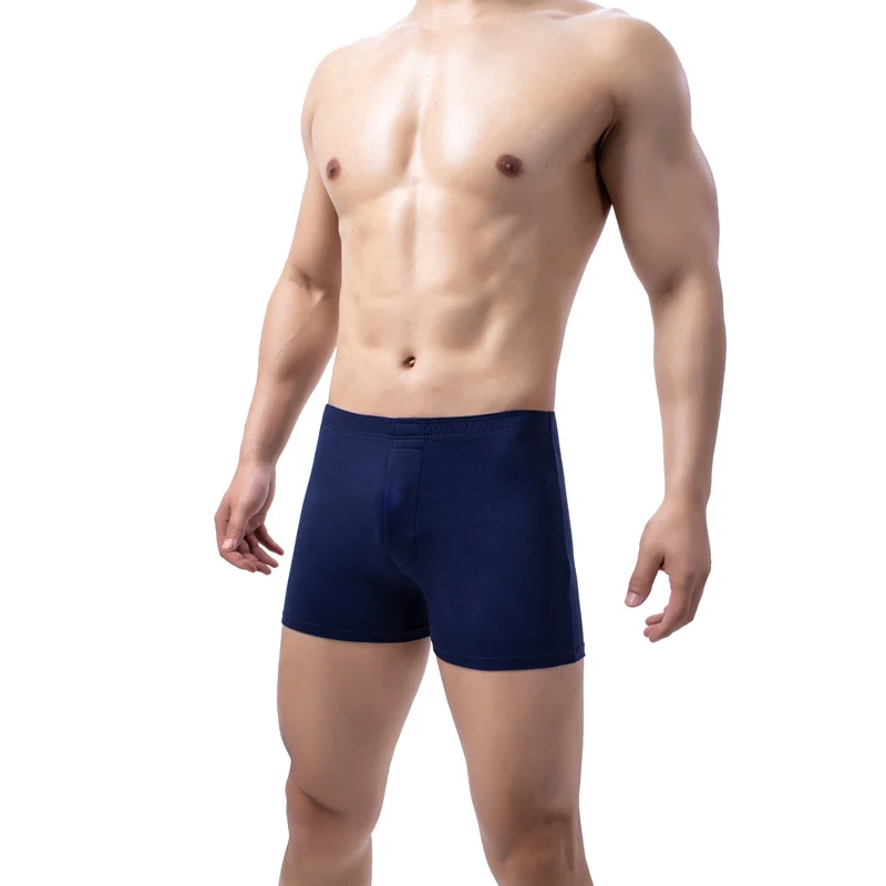 Mens Solid-color Boxer Briefs Soft And Breathable — image 5
