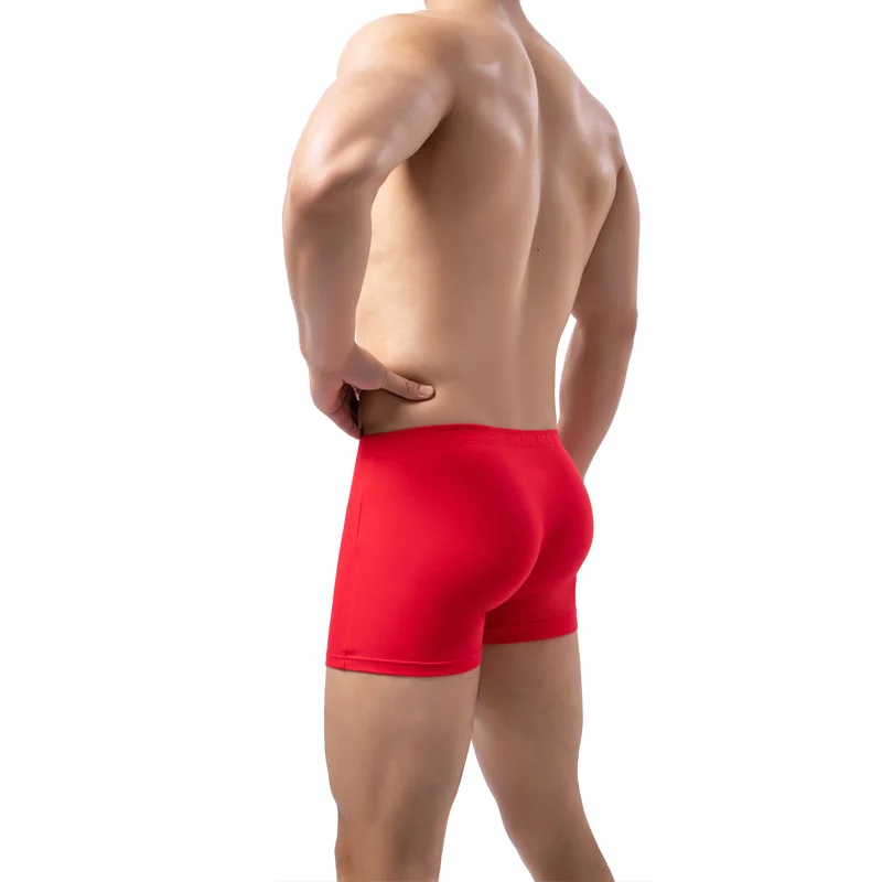 Mens Solid-color Boxer Briefs Soft And Breathable — image 9