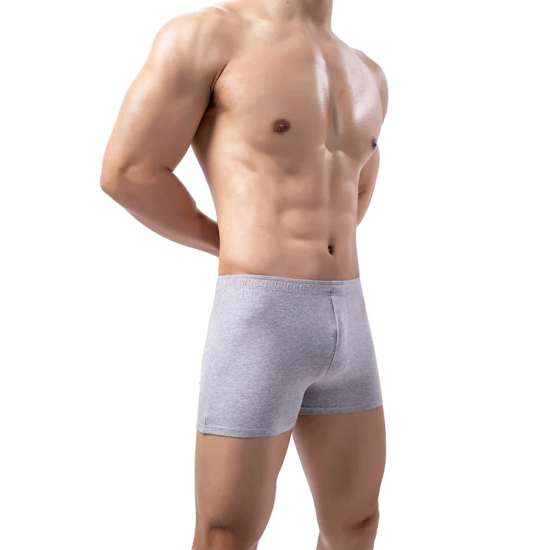 Mens Solid-color Boxer Briefs Soft And Breathable — image 7
