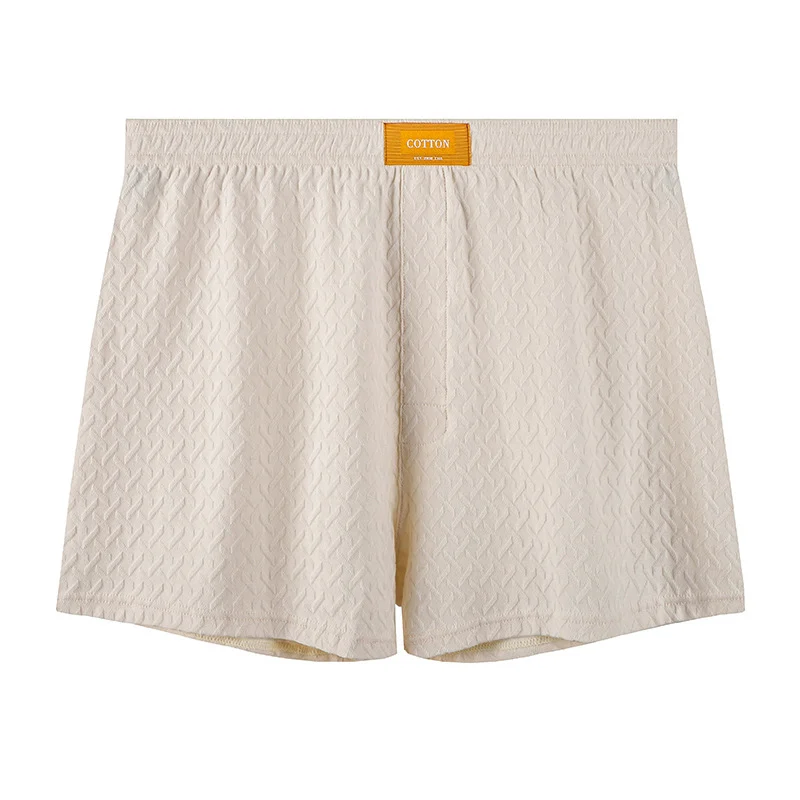 Mens Solid-color Mid-rise Textured Soft Boxer Briefs — image 8