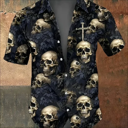 Mens Sporty 3d-printed Casual Shirt — image 10