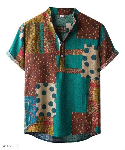 Mens Sporty 3d-printed Casual Shirt — image 15