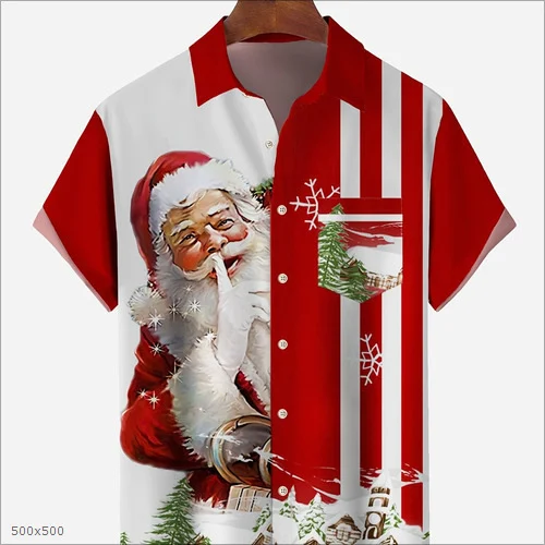 Mens Sporty 3d-printed Casual Shirt — image 5
