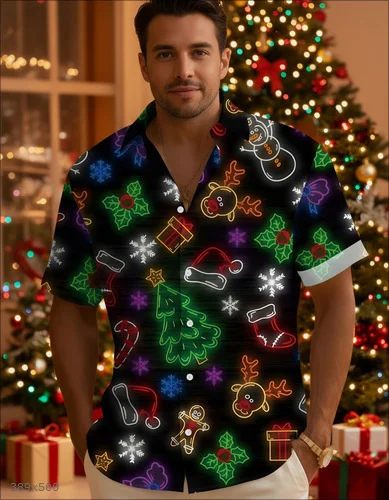 Mens Sporty 3d-printed Casual Shirt — image 9