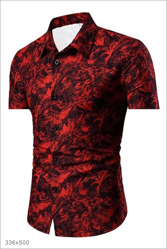 Mens Sporty 3d-printed Casual Shirt — image 13