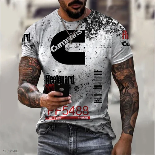 Mens Sporty 3d-printed Casual Shirt — image 4