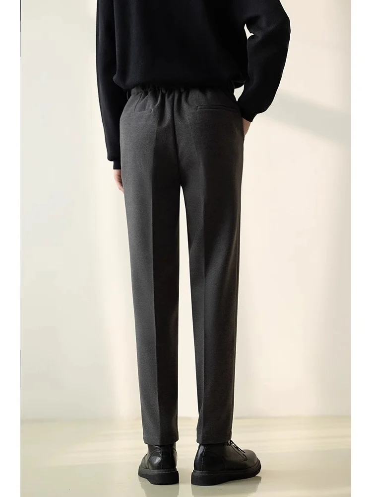Mens Stylish Casual Straight-leg Suit Pants — image 3