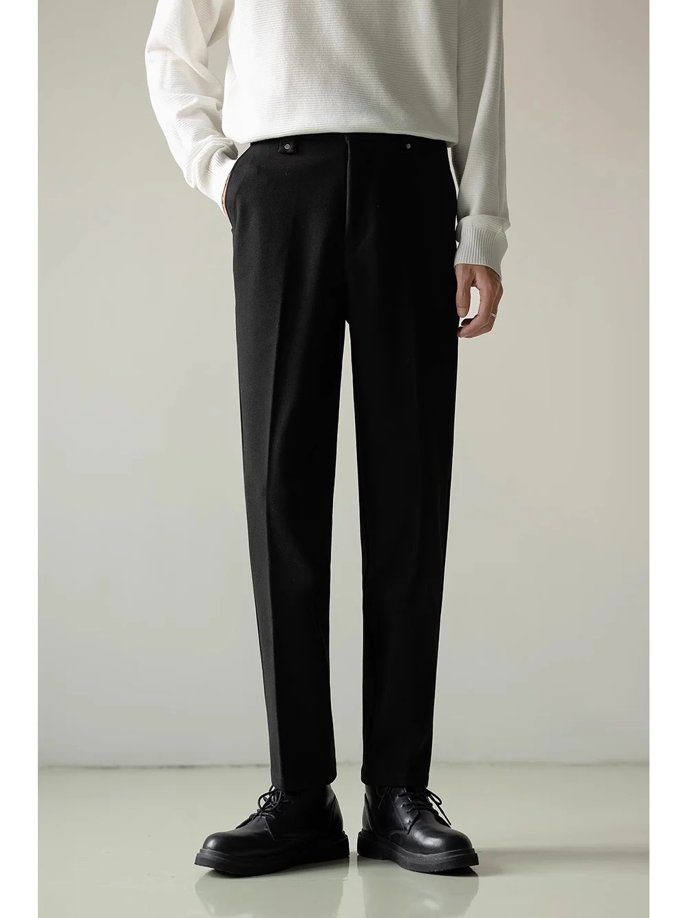 Mens Stylish Casual Straight-leg Suit Pants — image 8