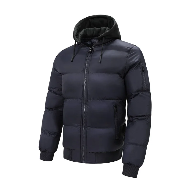 Mens Stylish Cotton-padded Coat For Outdoor Wear Winter Thickened Version — image 1