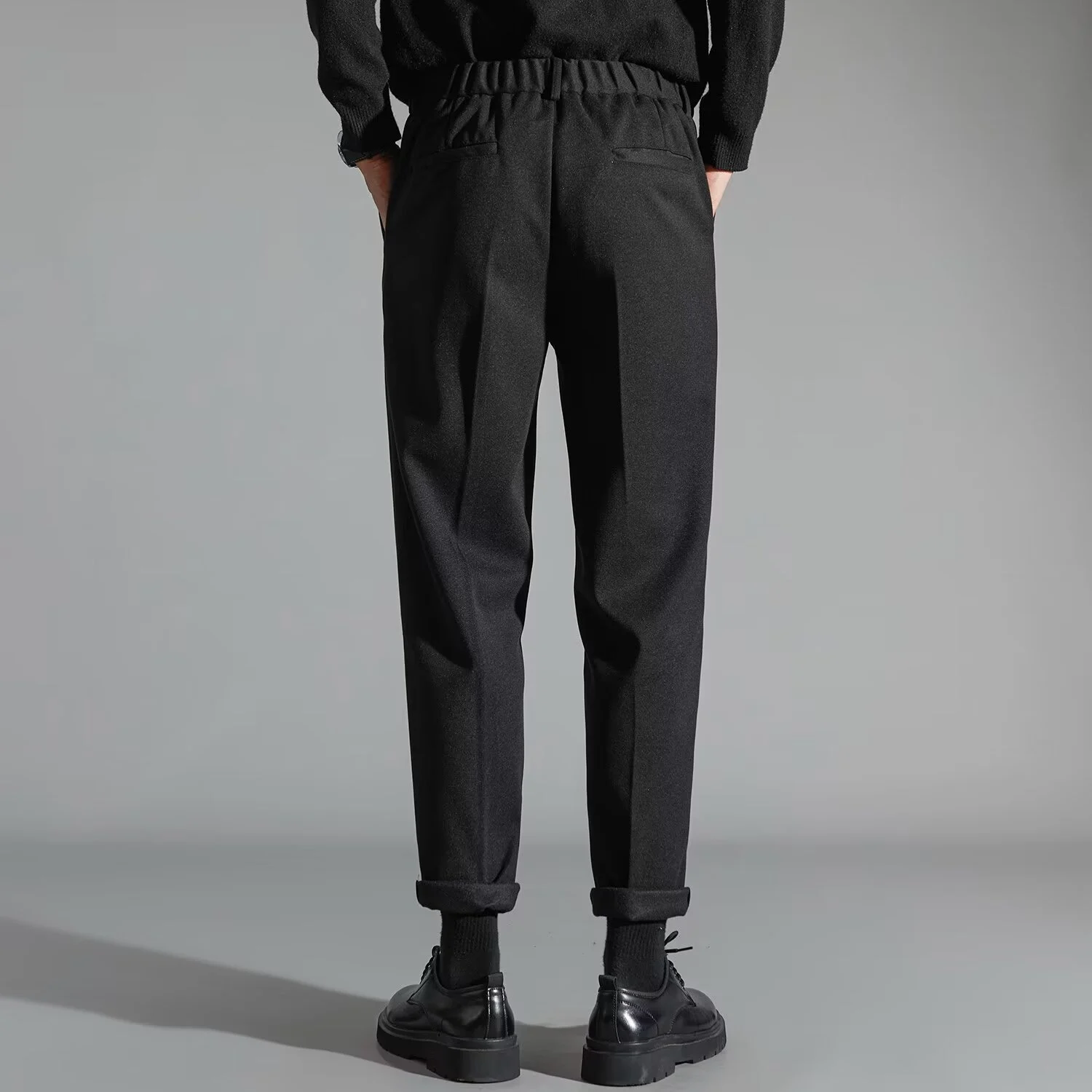 Mens Stylish Slim-fit Wool Casual Pants — image 6