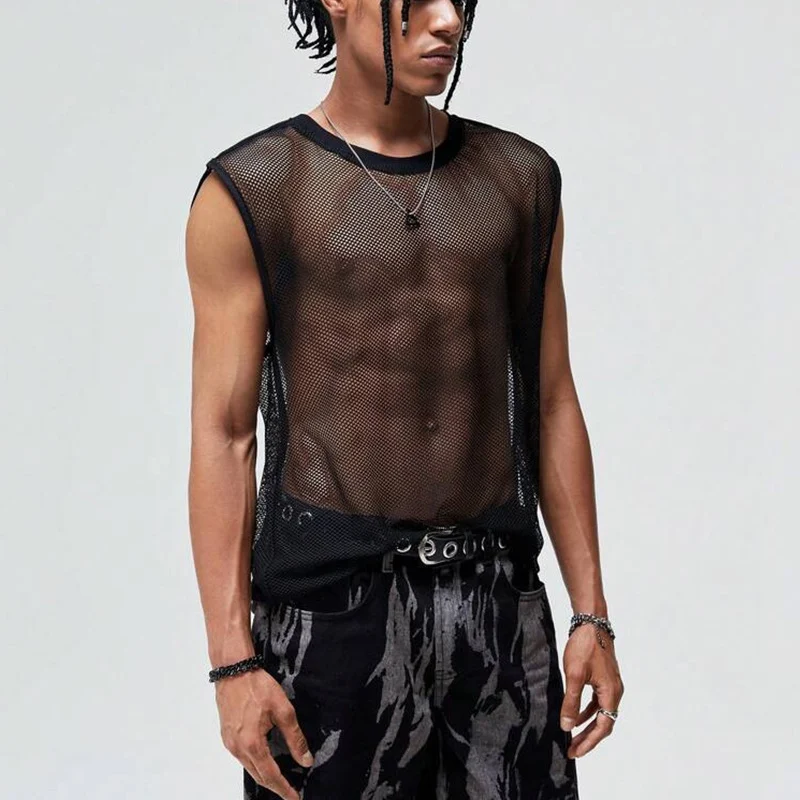 Mens Summer Mesh Tank Top T-shirt — image 6