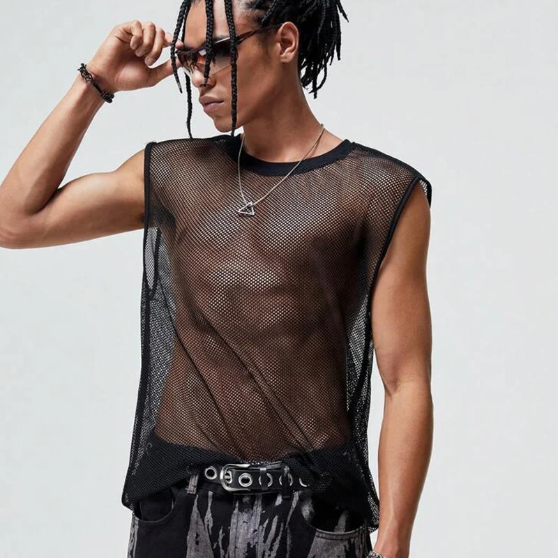 Mens Summer Mesh Tank Top T-shirt — image 4