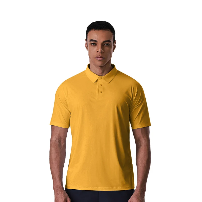 Mens Sun-protective Quick-drying Polo Shirt With A Turn-down Collar And Short Sleeves — image 4