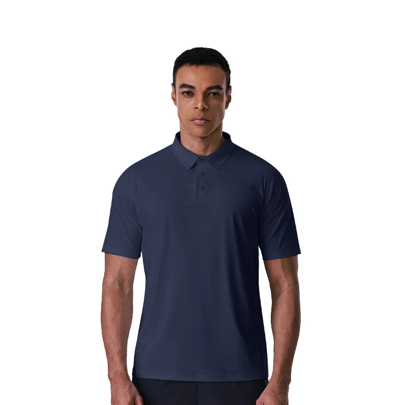 Mens Sun-protective Quick-drying Polo Shirt With A Turn-down Collar And Short Sleeves — image 5