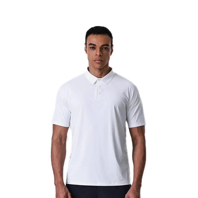 Mens Sun-protective Quick-drying Polo Shirt With A Turn-down Collar And Short Sleeves — image 2