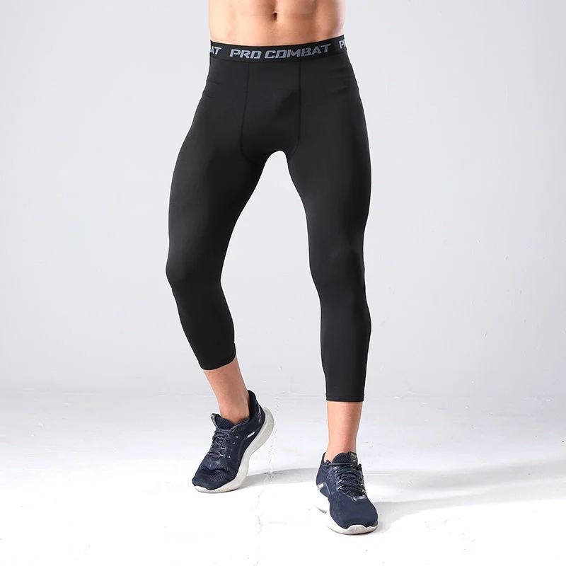 Mens Swim Tight Sports Fitness Pants — image 5