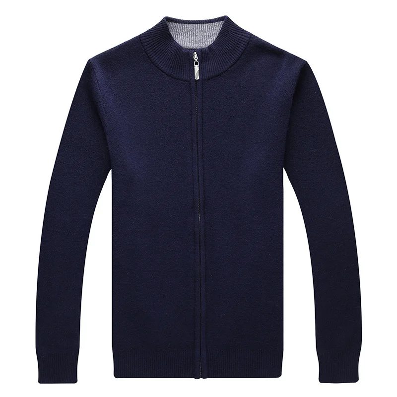 Mens Thickened Warm Solid-color Sweater — image 5