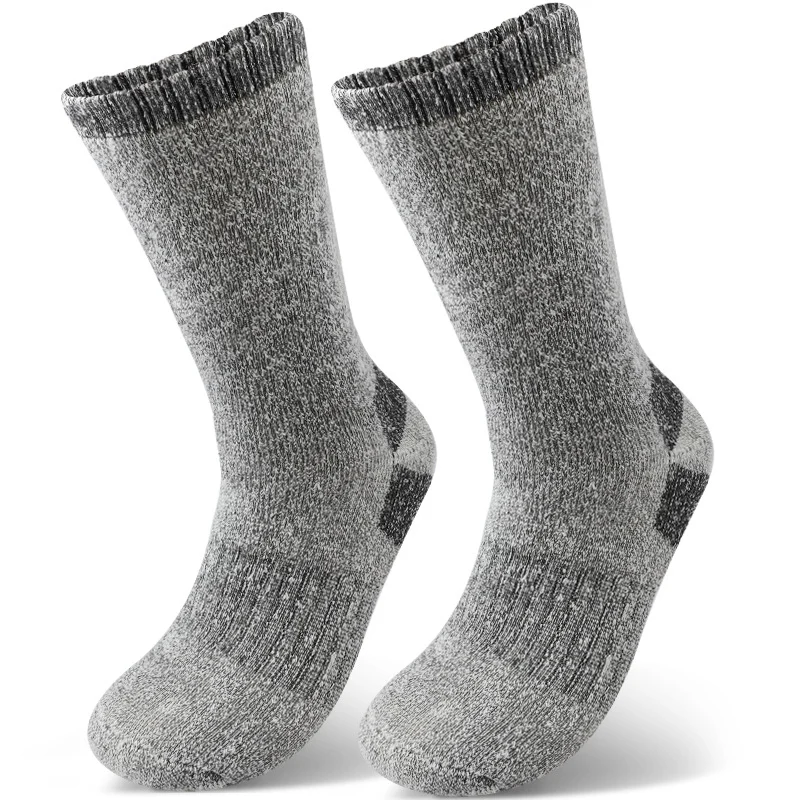 Mens Winter Fleece-lined Thermal Mid-crew Socks For Outdoor Sports And Hiking — image 9