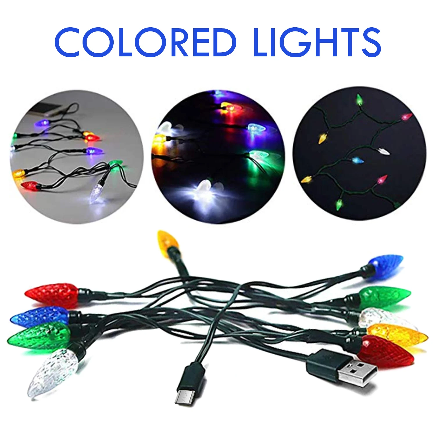 Merry Christmas Light Led Usb Charging Cable Charger Cord With Lights For Room… — image 4