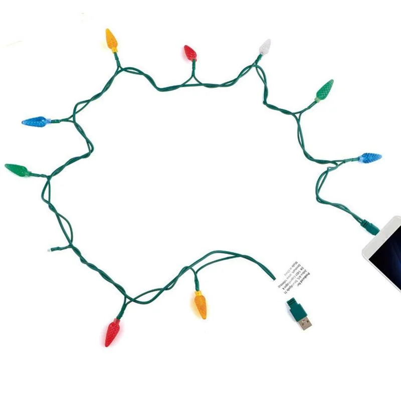 Merry Christmas Light Led Usb Charging Cable Charger Cord With Lights For Room… — image 9