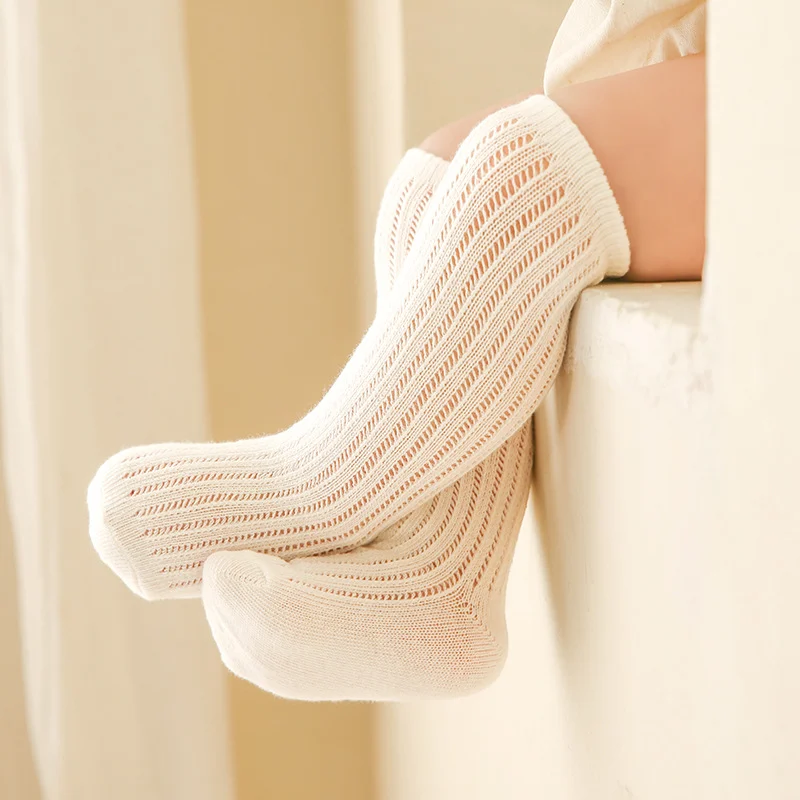 Mesh Thin Breathable Baby Lace Long Socks — image 2