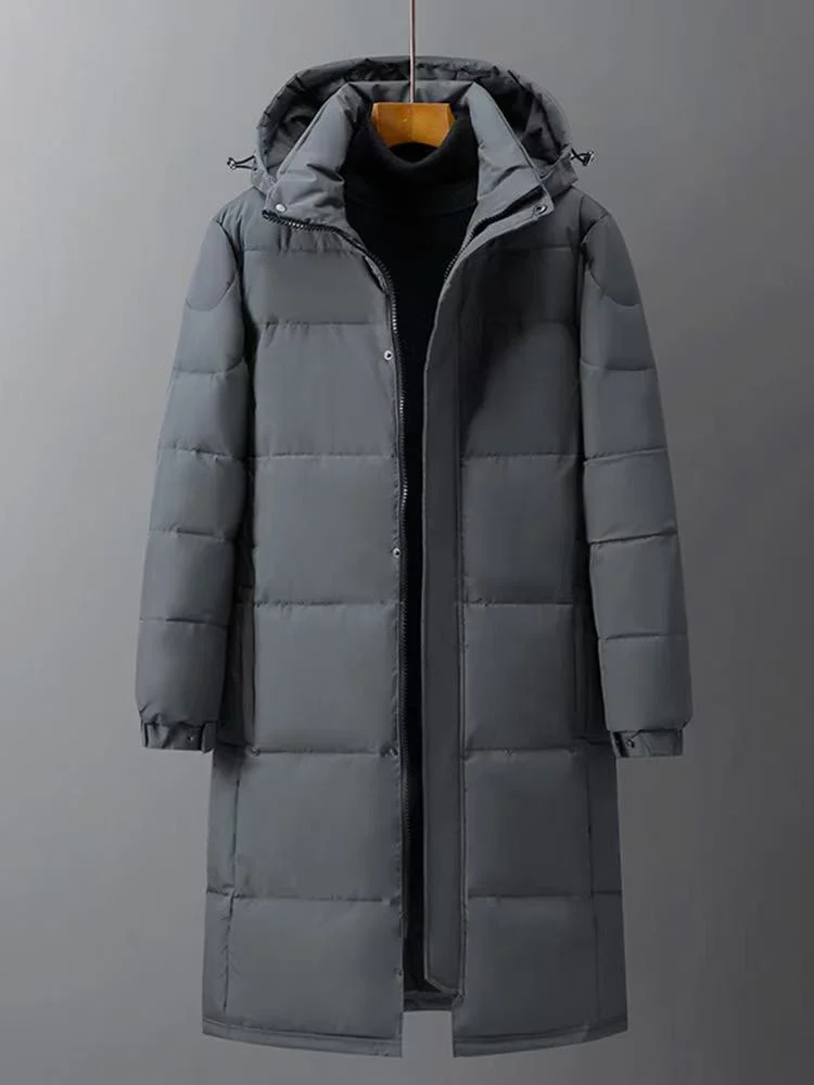 Mid-length Couple Men's And Women's Winter Down Hooded Jacket — image 4