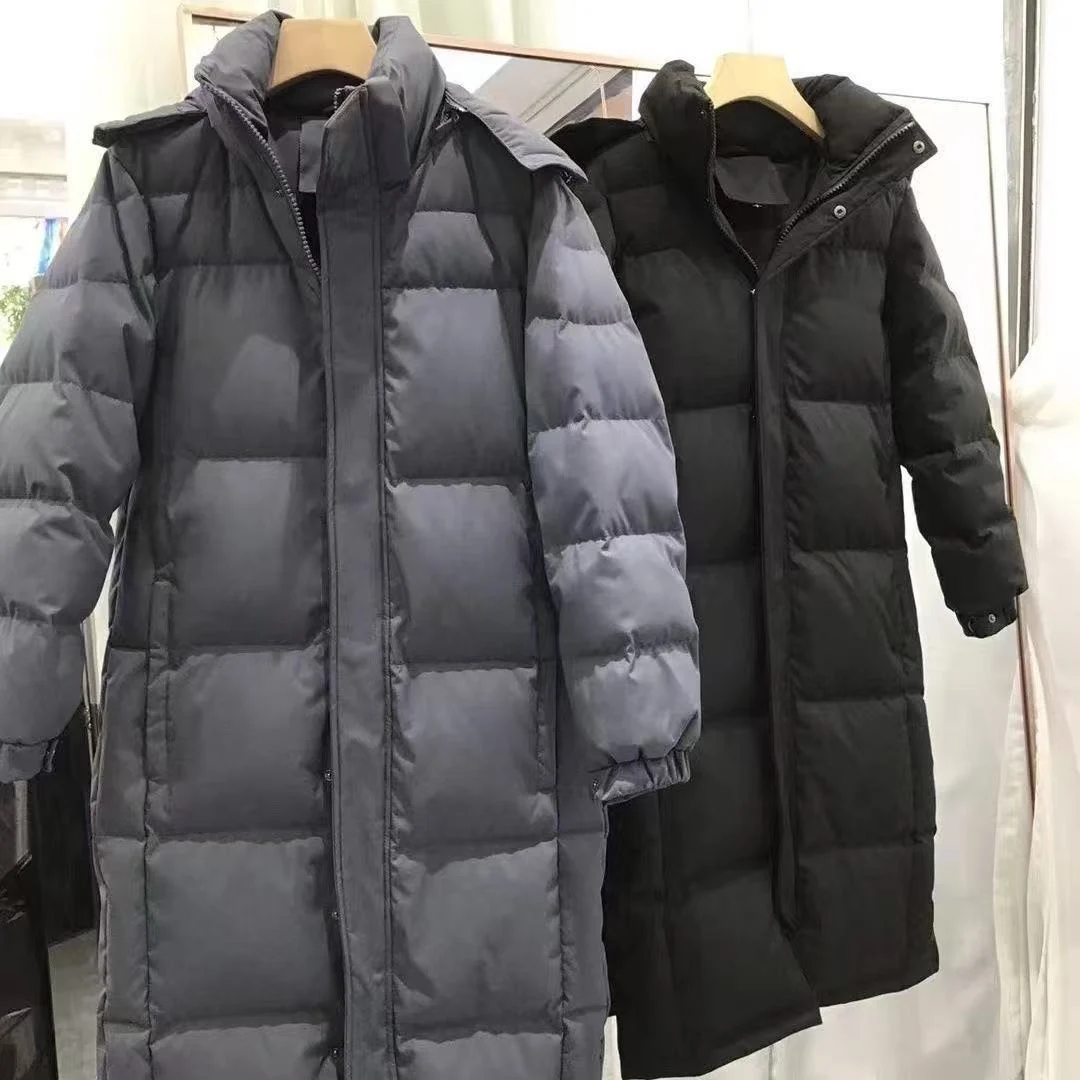 Mid-length Couple Men's And Women's Winter Down Hooded Jacket — image 3