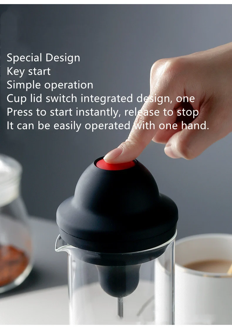 Milk Frother Latte Beverage Mixing Cup — image 3