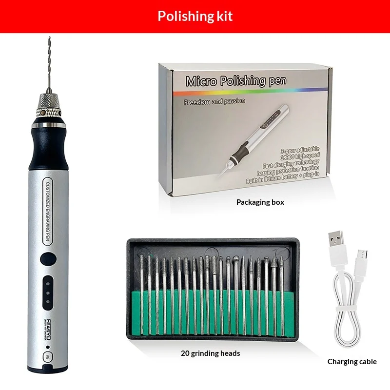 Mini Electric Nail Drill For Manicure Polishing Pen — image 7