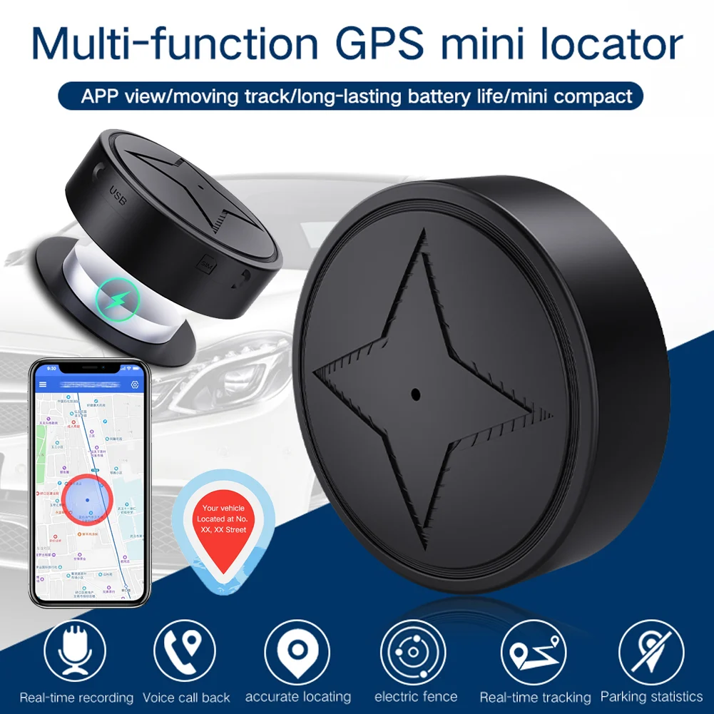 Mini GPS Tracker Strong Magnetic Mount Car Motorcycle Truck Trackers Vehicle Realtime… — image 3