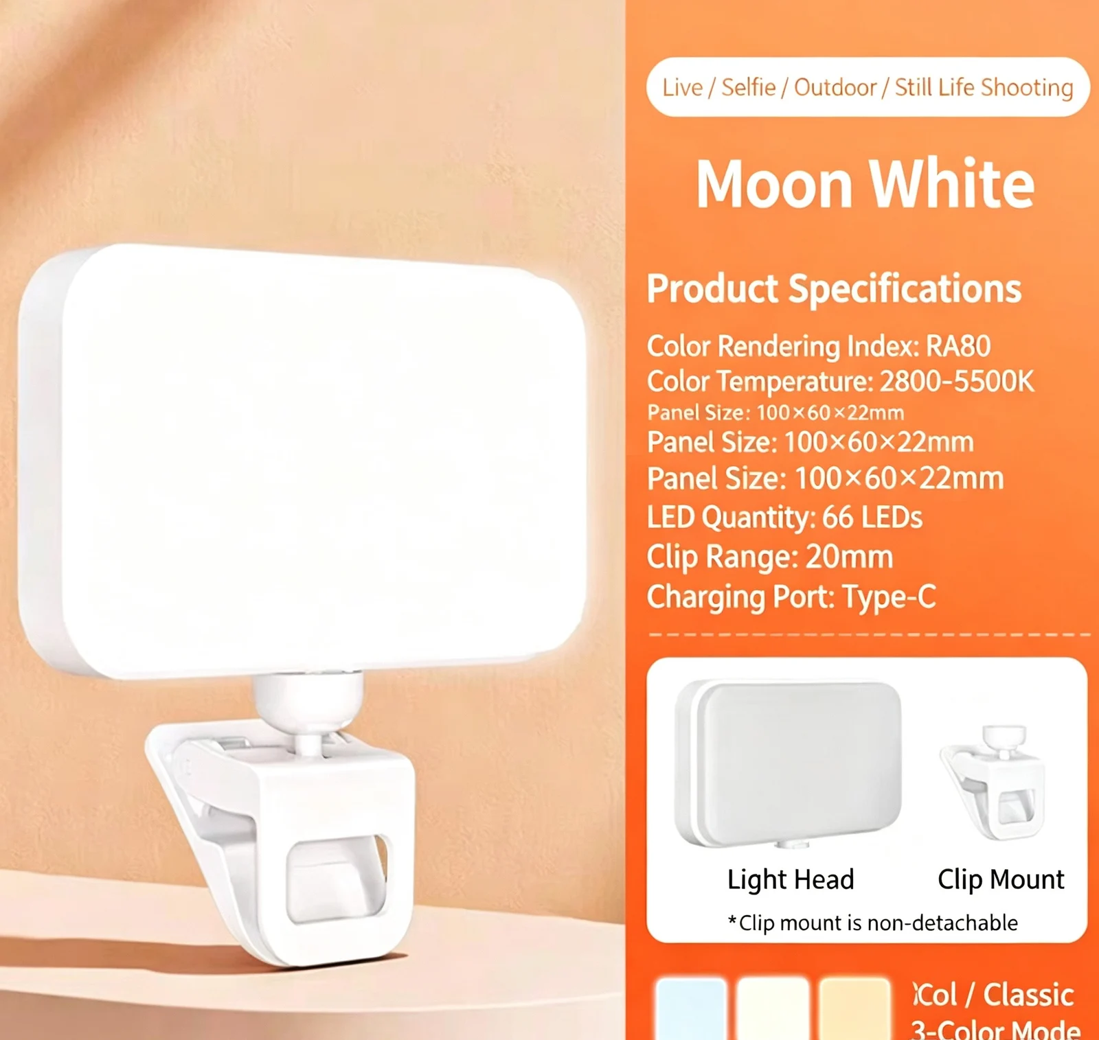 Mini Portable Hand Held LED Fill Light Adjustable Photography Video Lighting Lamp For… — image 2