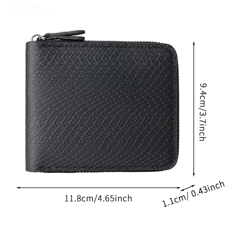 Minimalist Bi-fold Wallet Mens Short — image 4