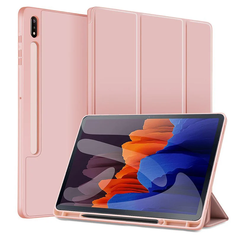 Minimalist Solid Color S8S9 Tablet Case With Pen Slot — image 5