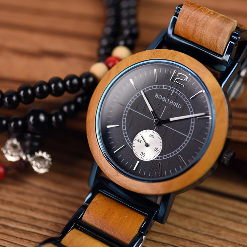 Minimalist-style Classic Wooden Analog Quartz Watch — image 3