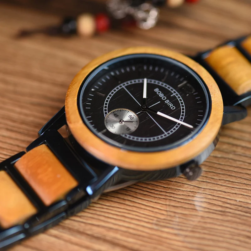 Minimalist-style Classic Wooden Analog Quartz Watch — image 4