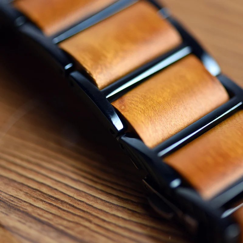 Minimalist-style Classic Wooden Analog Quartz Watch — image 5