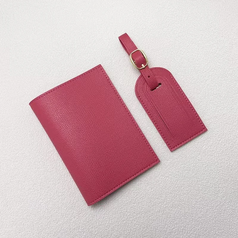 Minimalist, Versatile And Multi-functional Leather Passport Holder Luggage Tag Set — image 12