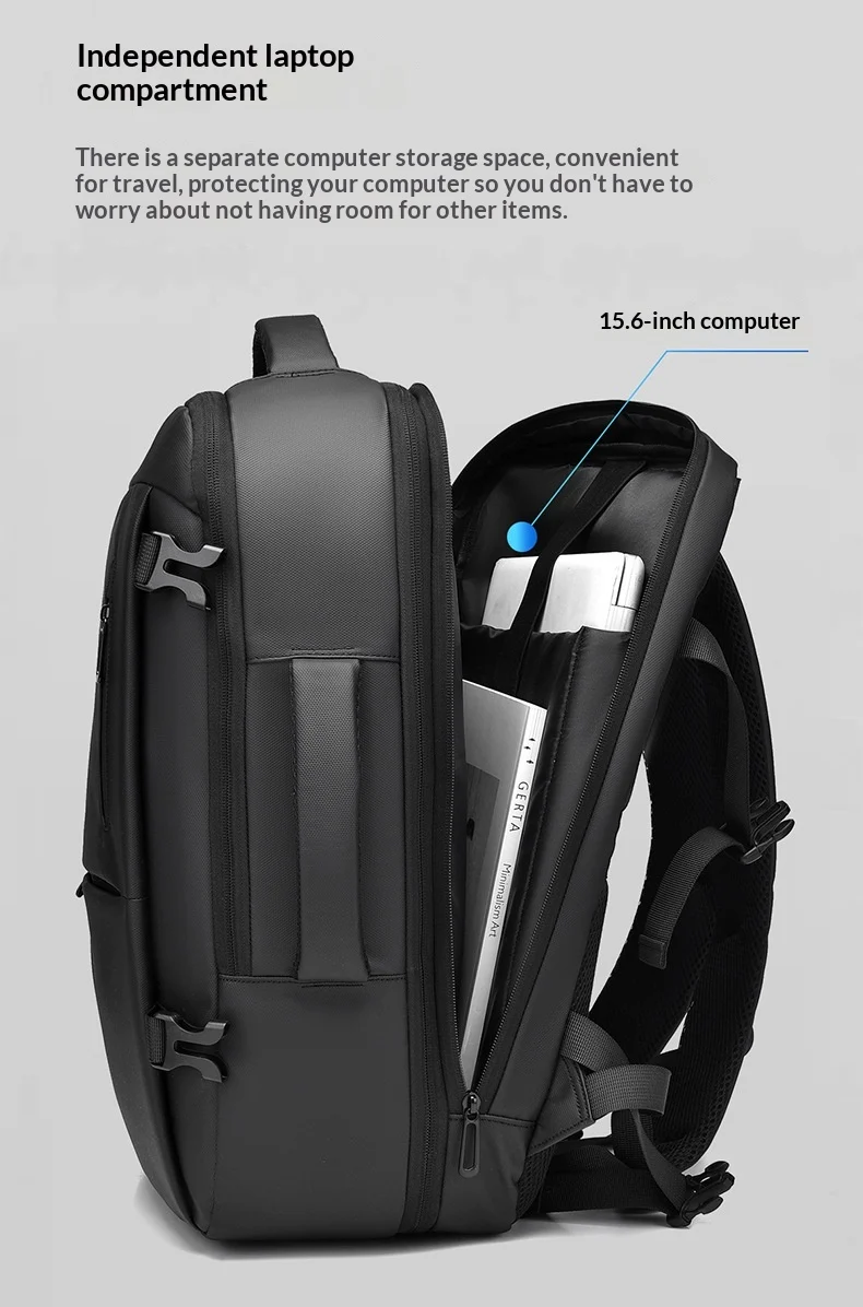 Minimally Designed Men's Business Backpack With A High-end Feel For Trips, Large… — image 6