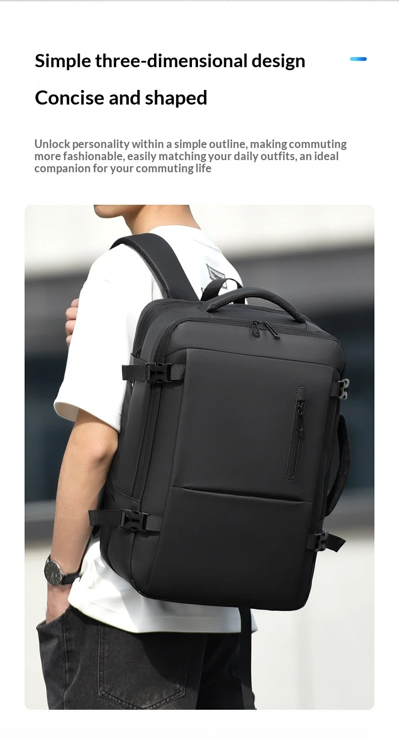 Minimally Designed Men's Business Backpack With A High-end Feel For Trips, Large… — image 3