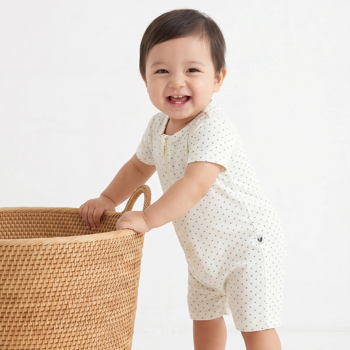Mint Baby Romper With Zipper Summer Clothes For Boys And Girls — image 7