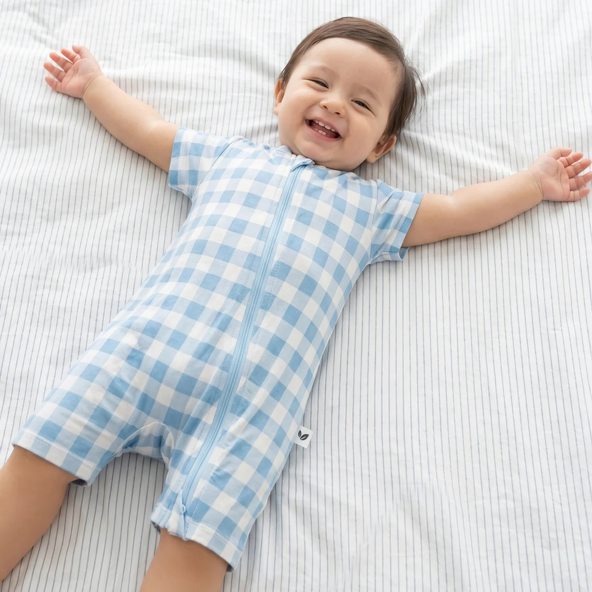 Mint Baby Romper With Zipper Summer Clothes For Boys And Girls — image 8