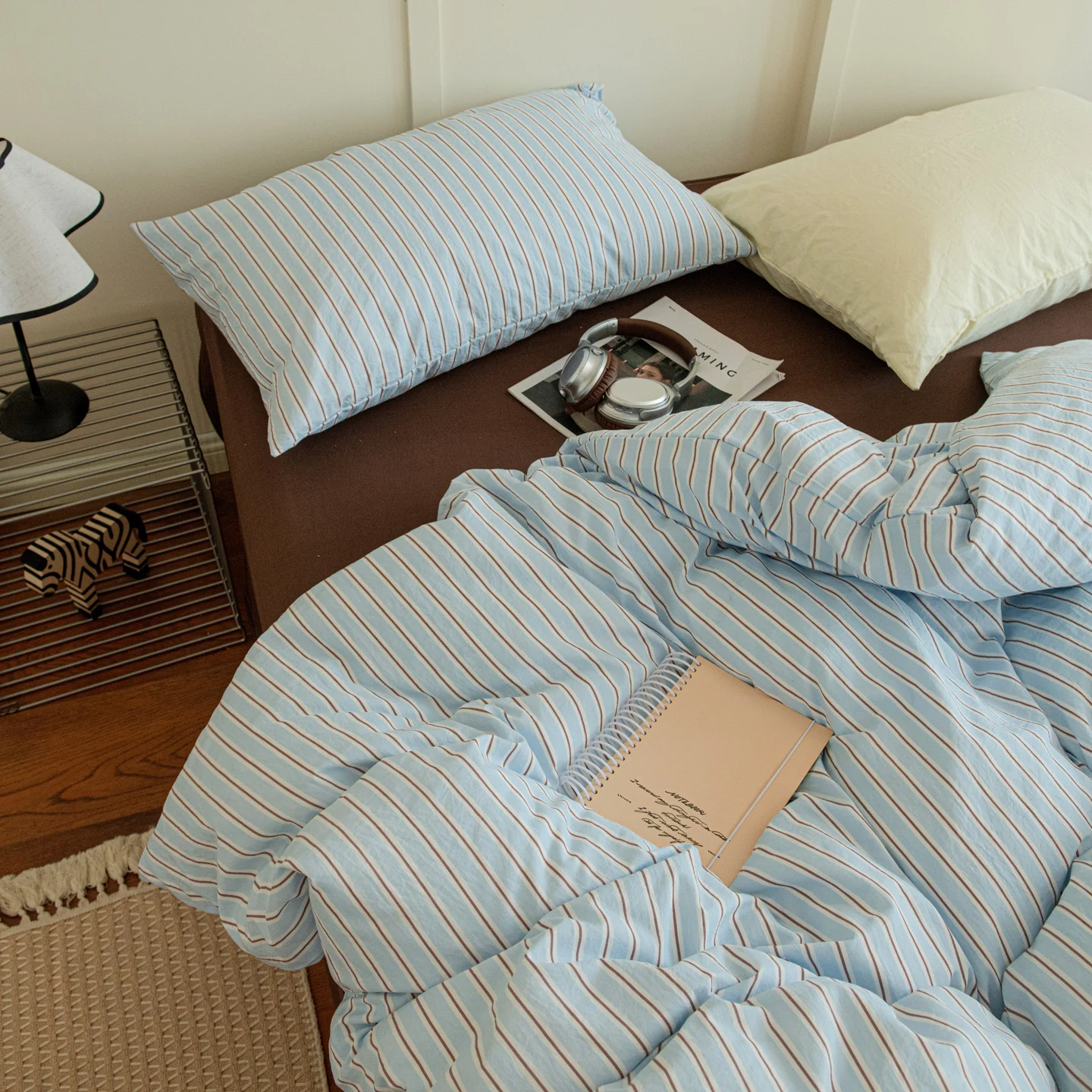 Mix-and-match Skin-friendly Washed Cotton Four-piece Set — image 11
