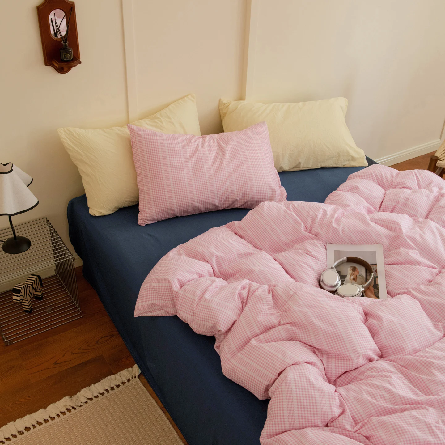 Mix-and-match Skin-friendly Washed Cotton Four-piece Set — image 5