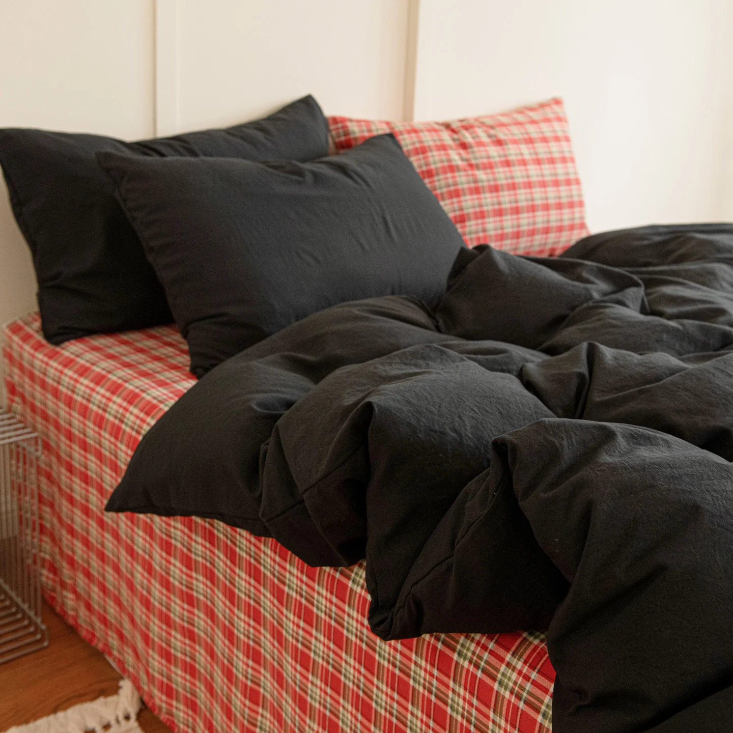 Mix-and-match Skin-friendly Washed Cotton Four-piece Set — image 6